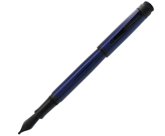 Retro 51 Tornado Stealth Lacquer EXT Fountain Pen - Blue/Black