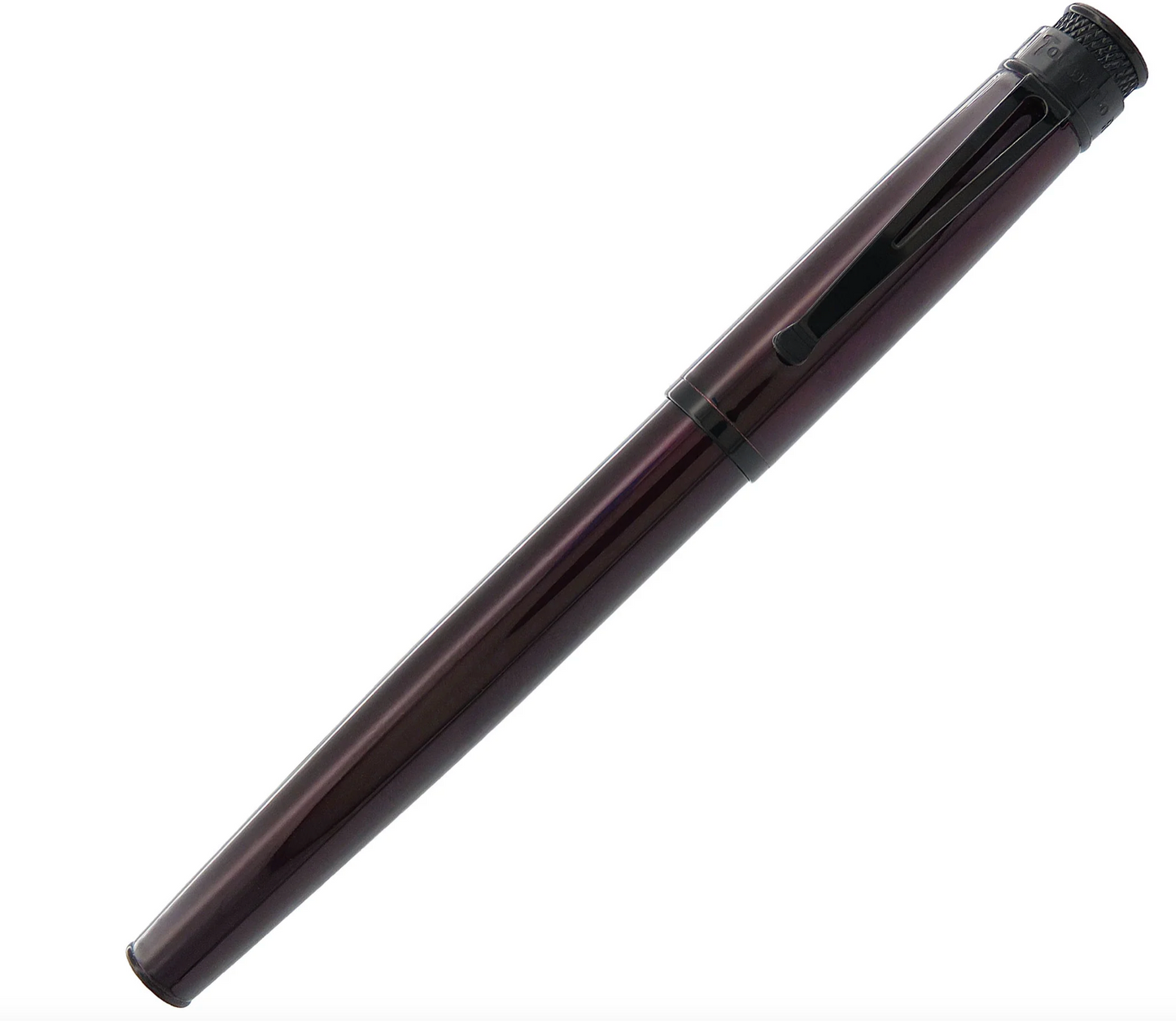 Retro 51 Tornado Stealth Lacquer EXT Fountain Pen - Black Cherry