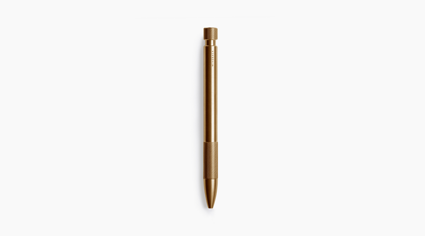 Wingback Mechanical Pen - Brass