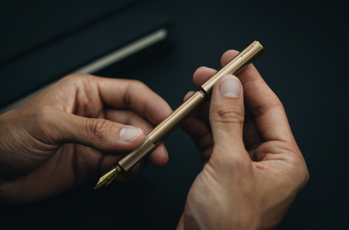 Wingback Fountain Pen - Brass