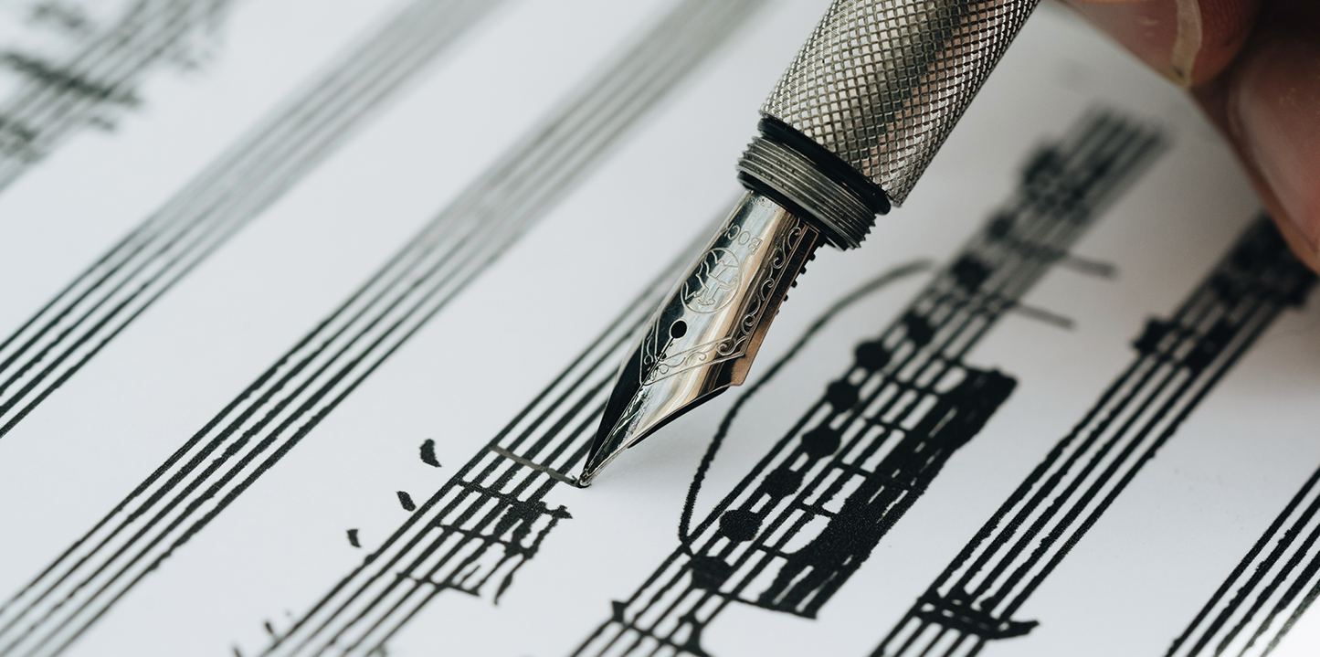 Wingback Fountain Pen - Steel