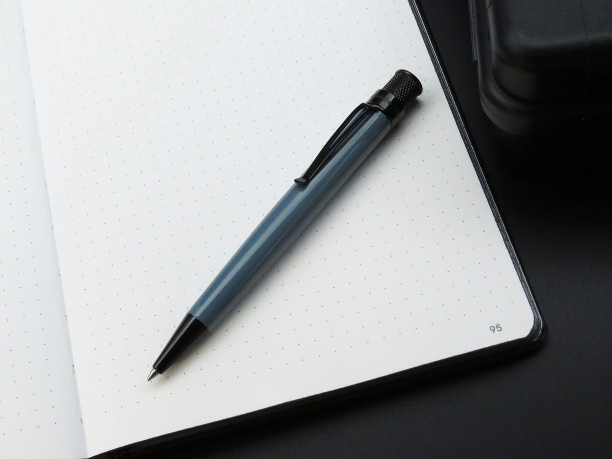 Retro 51 Tornado Stealth Lacquer Rollerball Pen - Slate Blue