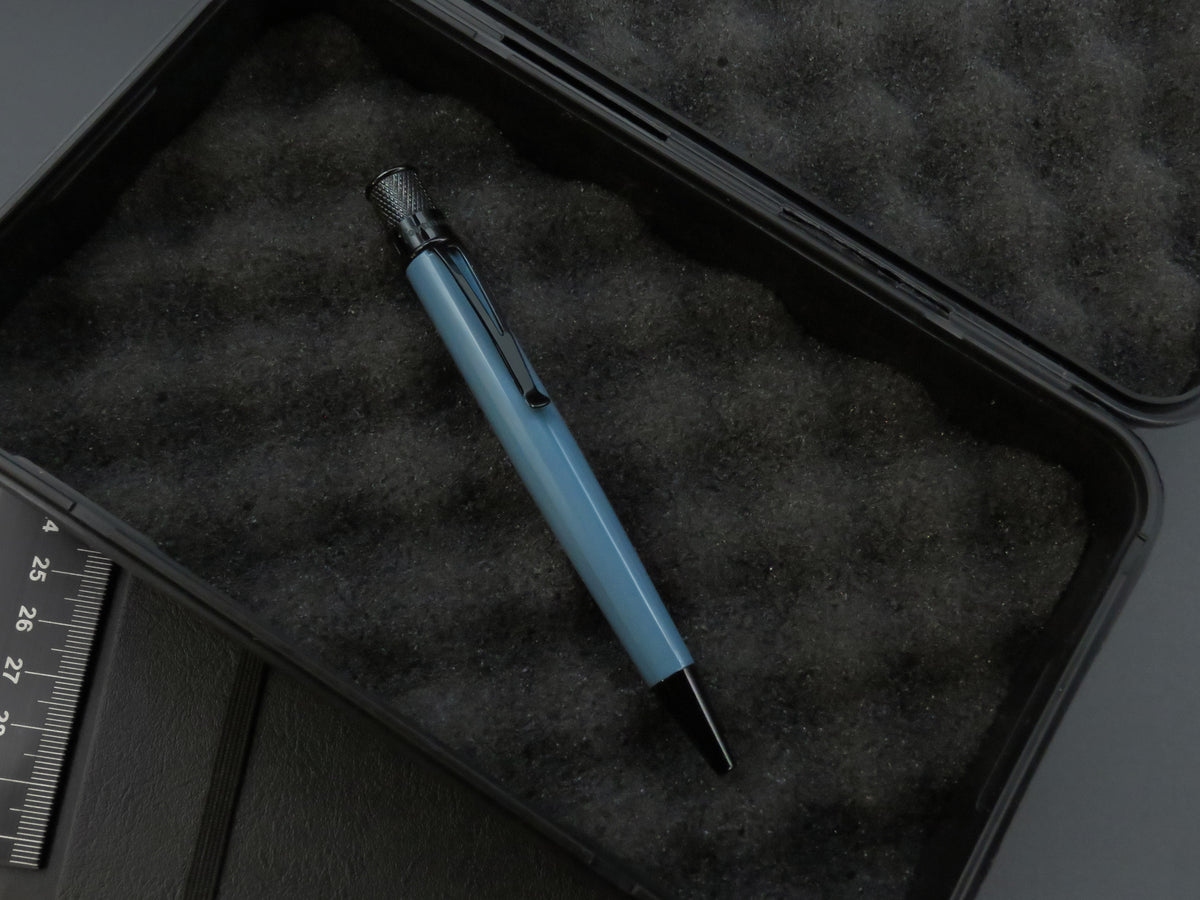 Retro 51 Tornado Stealth Lacquer Rollerball Pen - Slate Blue