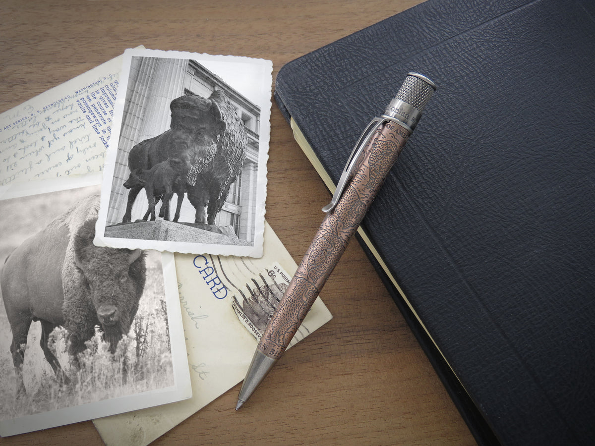 Retro 51 Tornado Smithsonian Collection Rollerball Pen - Bison Strong