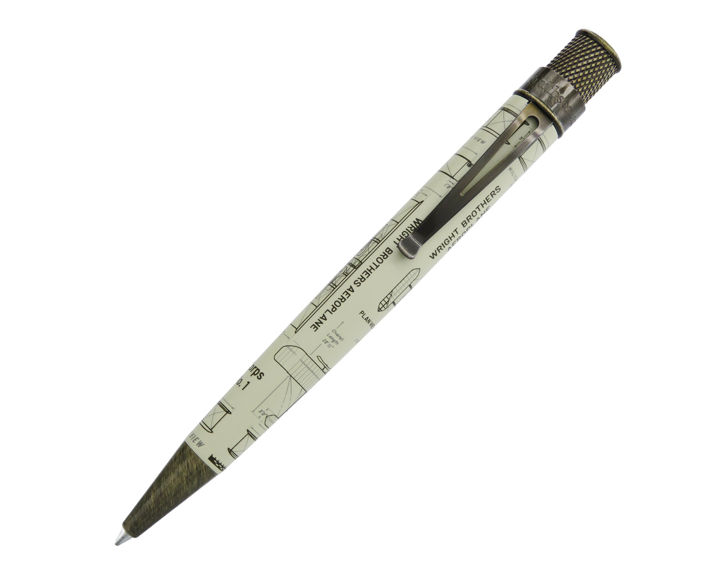 Retro 51 Tornado Smithsonian Collection Rollerball Pen - Wright Brothers Aeroplane