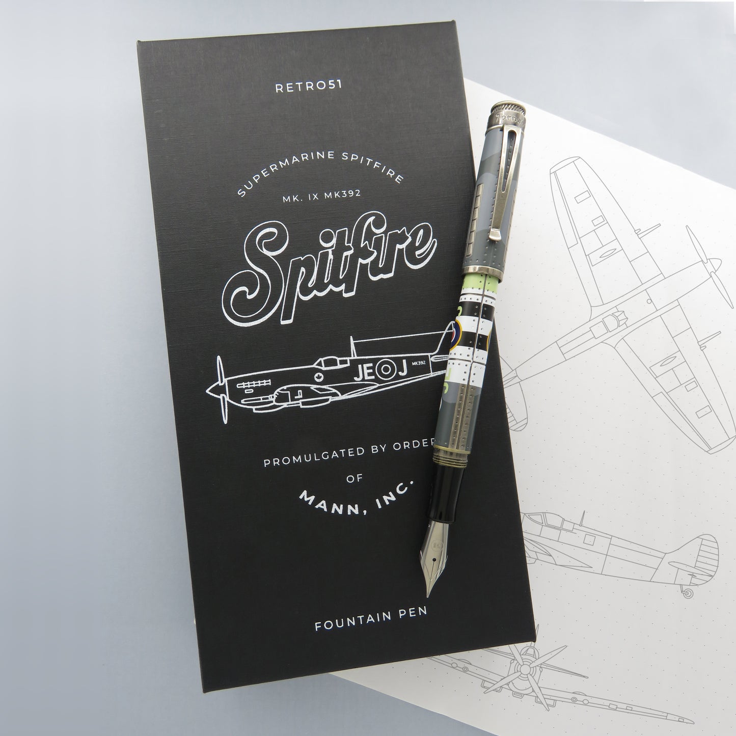 Retro 51 Fountain Pen - Spitfire (Mann Inc Exclusive)