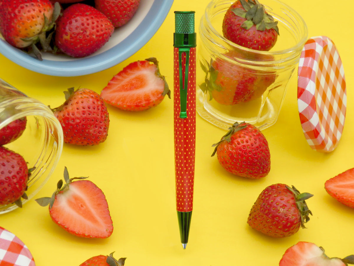 Retro 51 Tornado Fruit Series Rollerball Pen - Strawberry