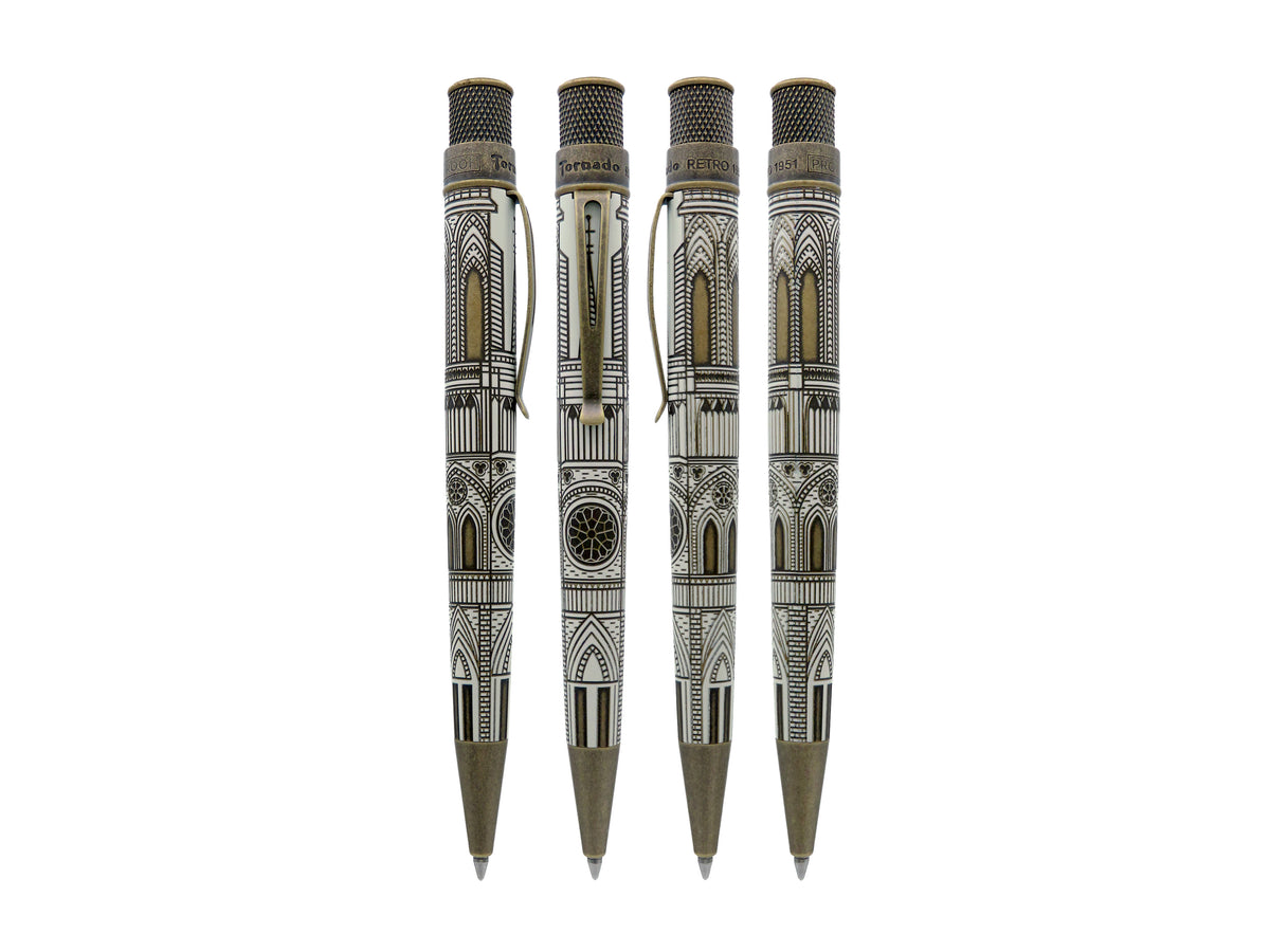 Retro 51 Tornado Vintage Metalsmith Rollerball- Cathedral