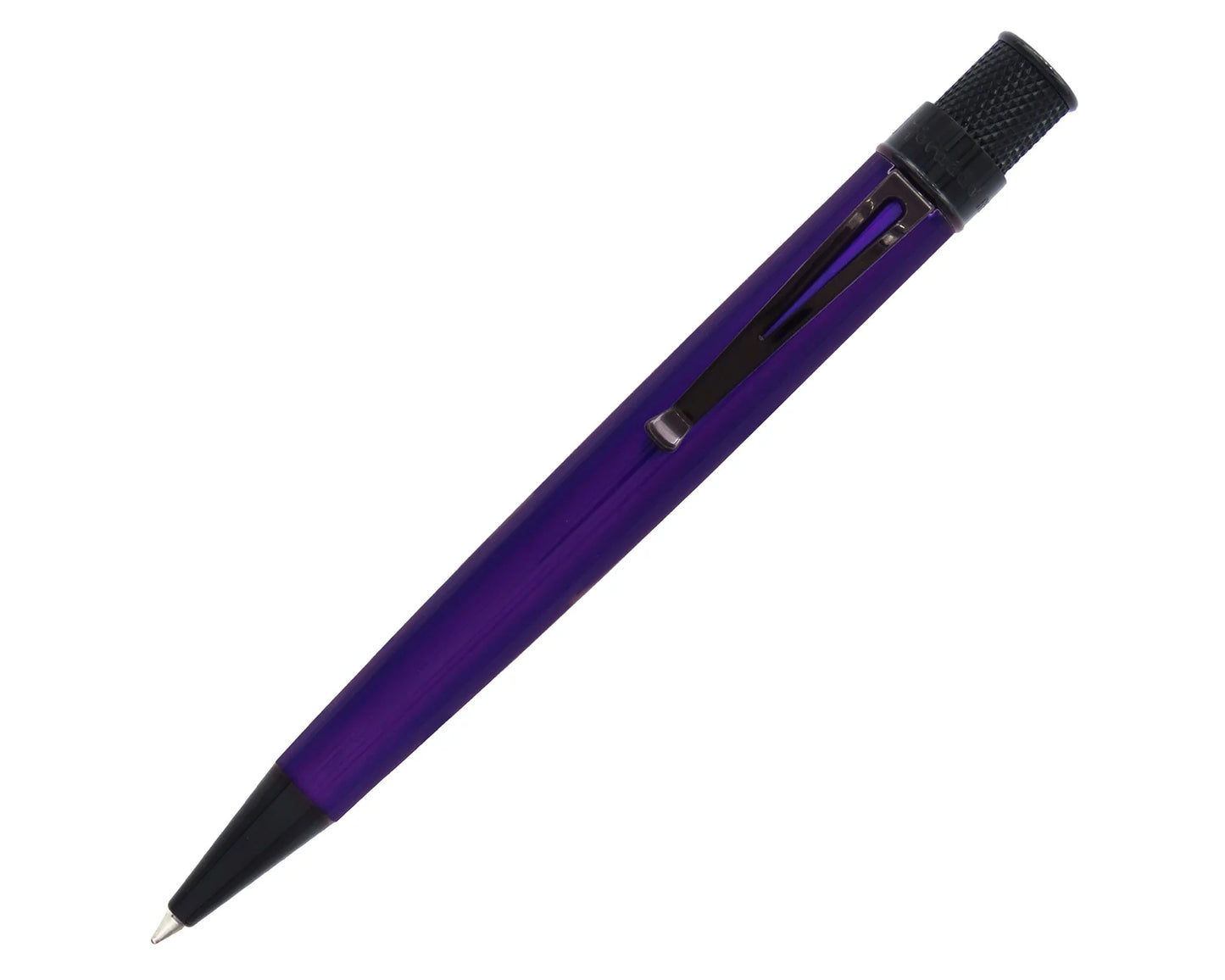 Retro 51 Tornado Stealth Lacquer Rollerball Pen - Midnight Purple