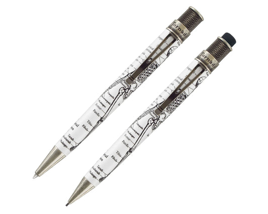 Retro 51 Tornado Rollerball and Pencil Set - Dr Gray