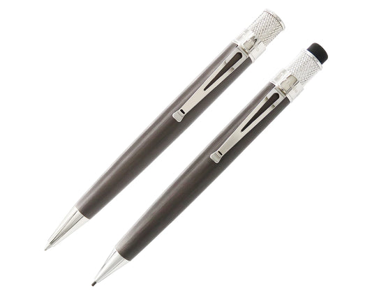 Tornado Rollerball and Pencil Gift Set - Executive Collection - Black Nickel