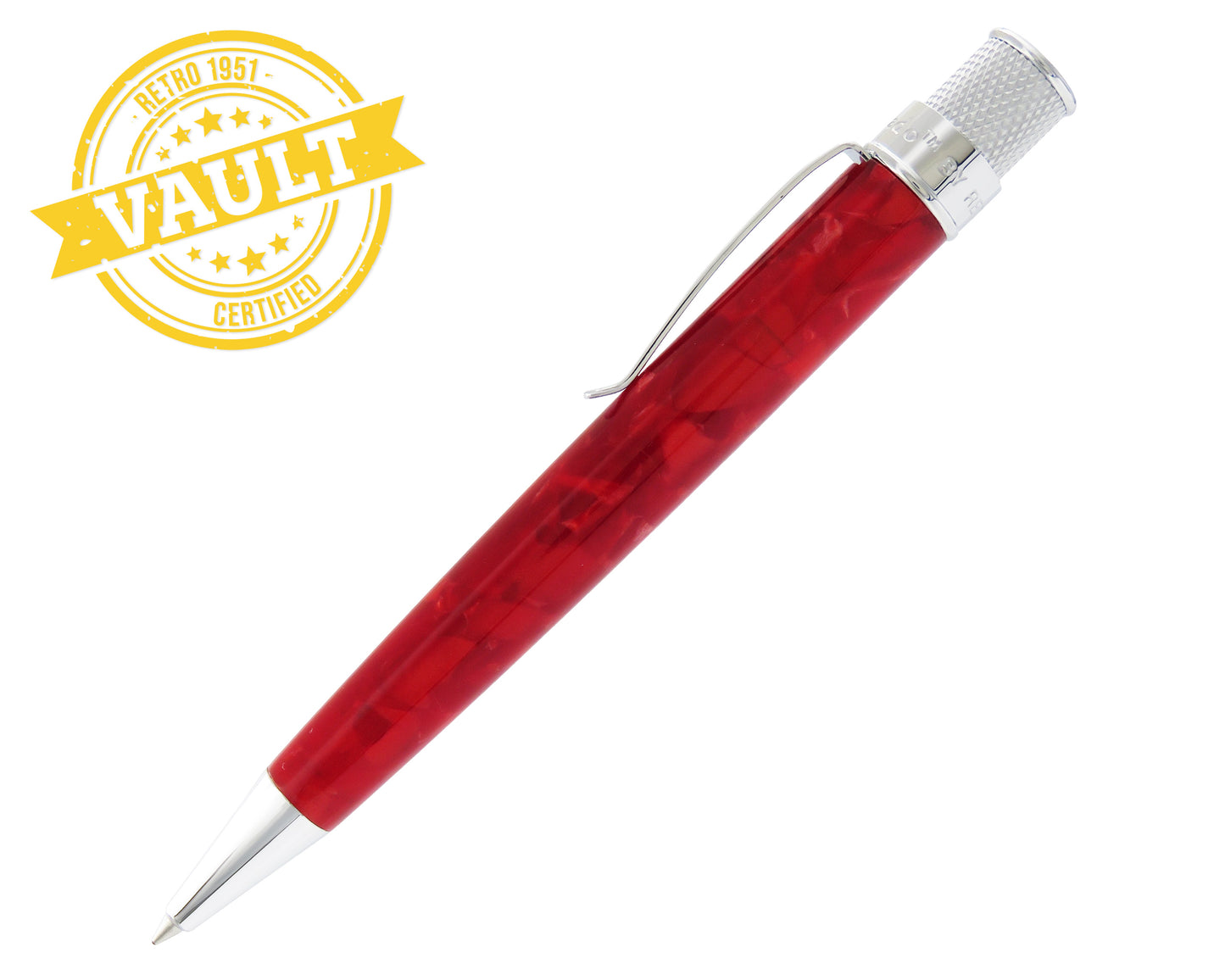 R51 Vault - Ruby Red Acrylic Tornado™ Rollerball