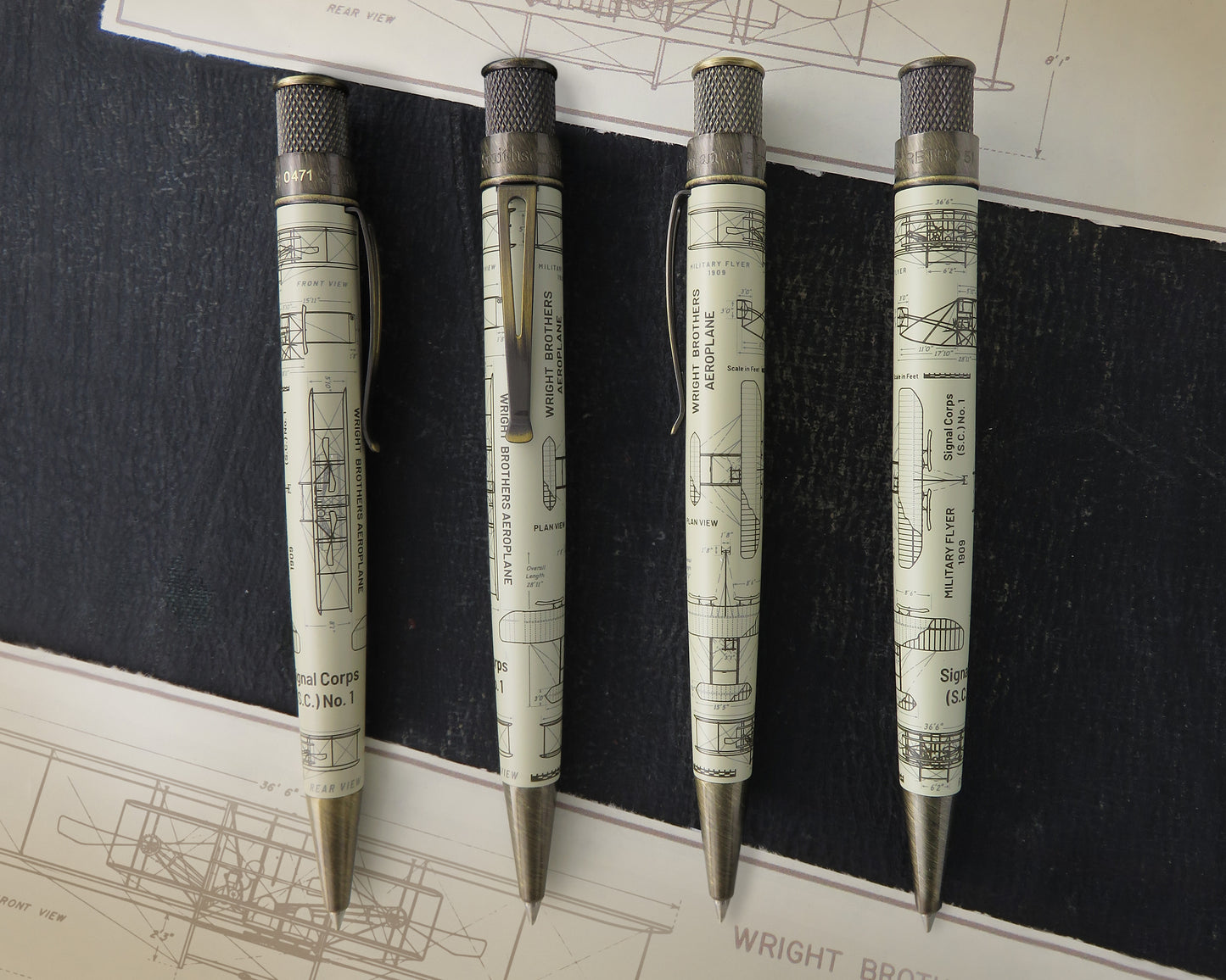 Retro 51 Tornado Smithsonian Collection Rollerball Pen - Wright Brothers Aeroplane