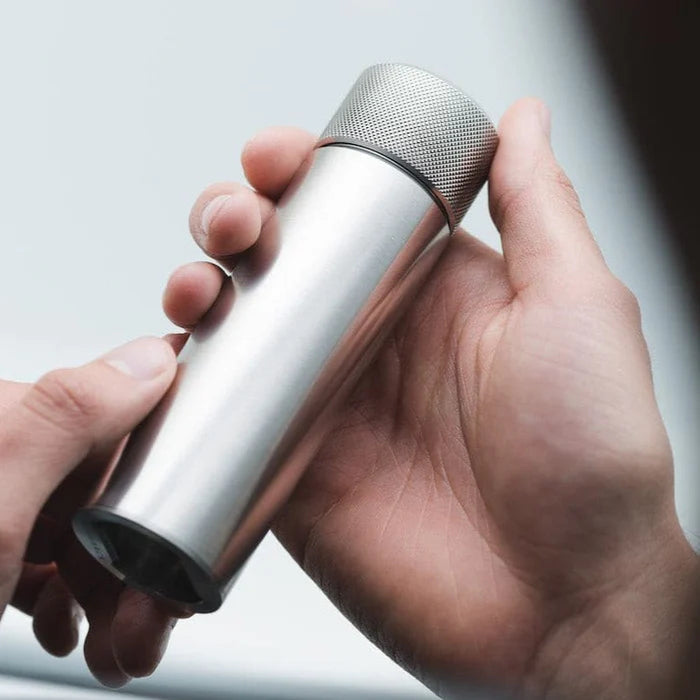 Wingback Hip Flask 100ml - Steel