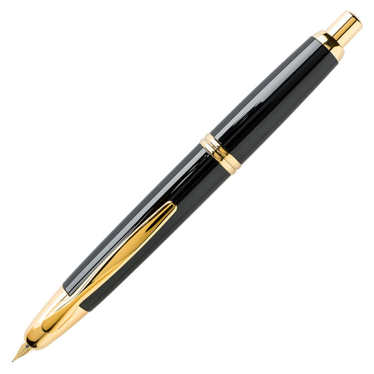 Pilot Capless Gold Trim - Black