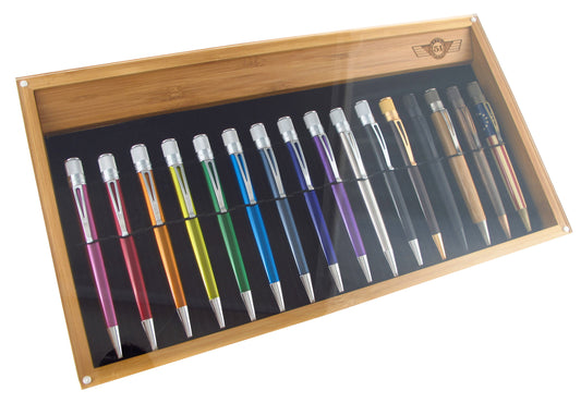 Retro 51 Display Case - Bamboo 16 Pen Tray