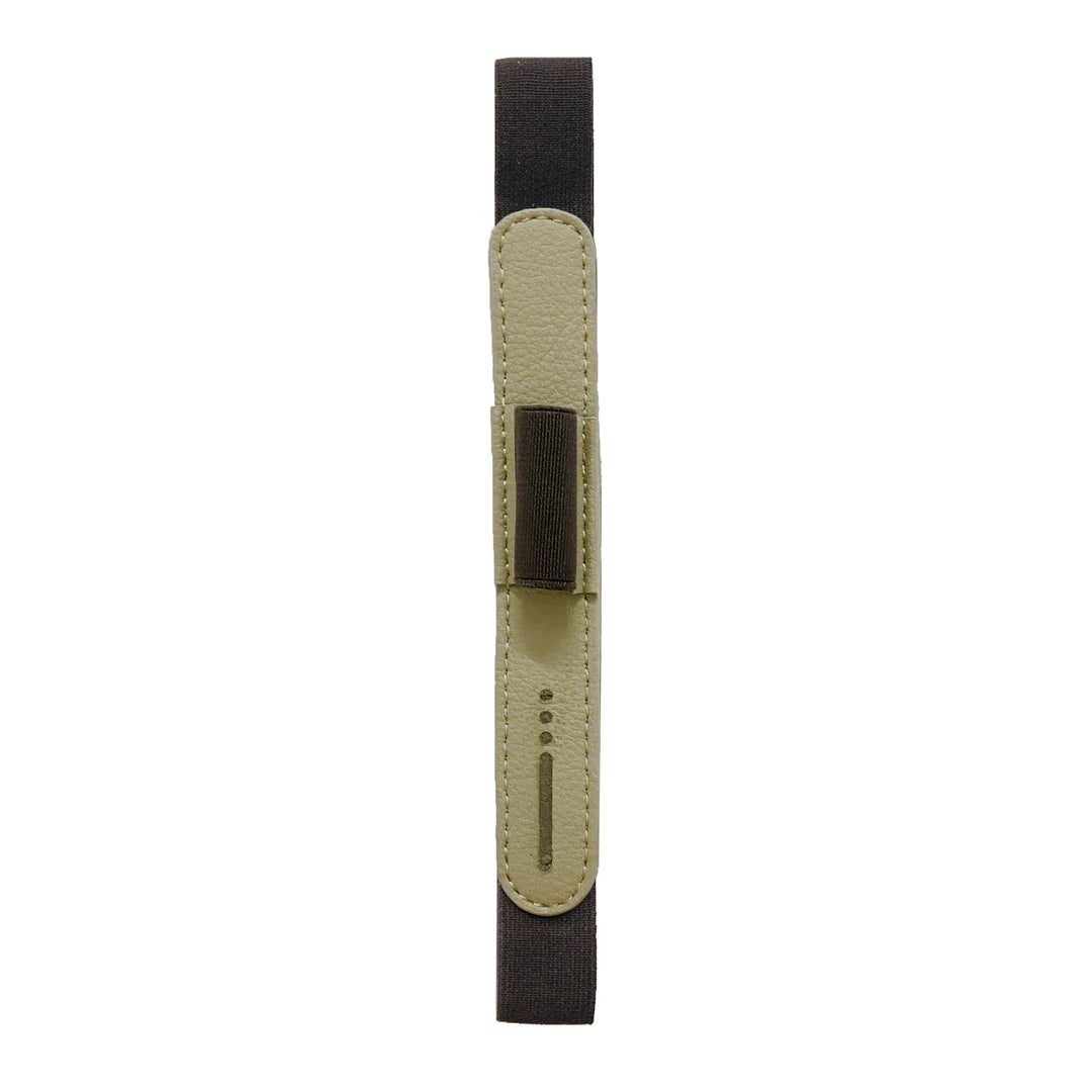 Endless Open Type Cactus Leather Pen Loop - Beige