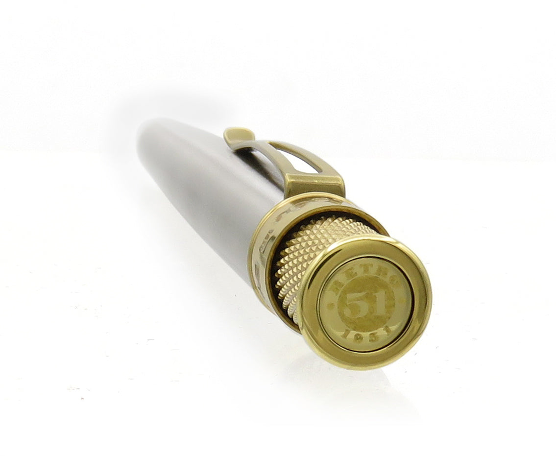Retro 51 Tornado Brass Classic Rollerball Pen - Stainless