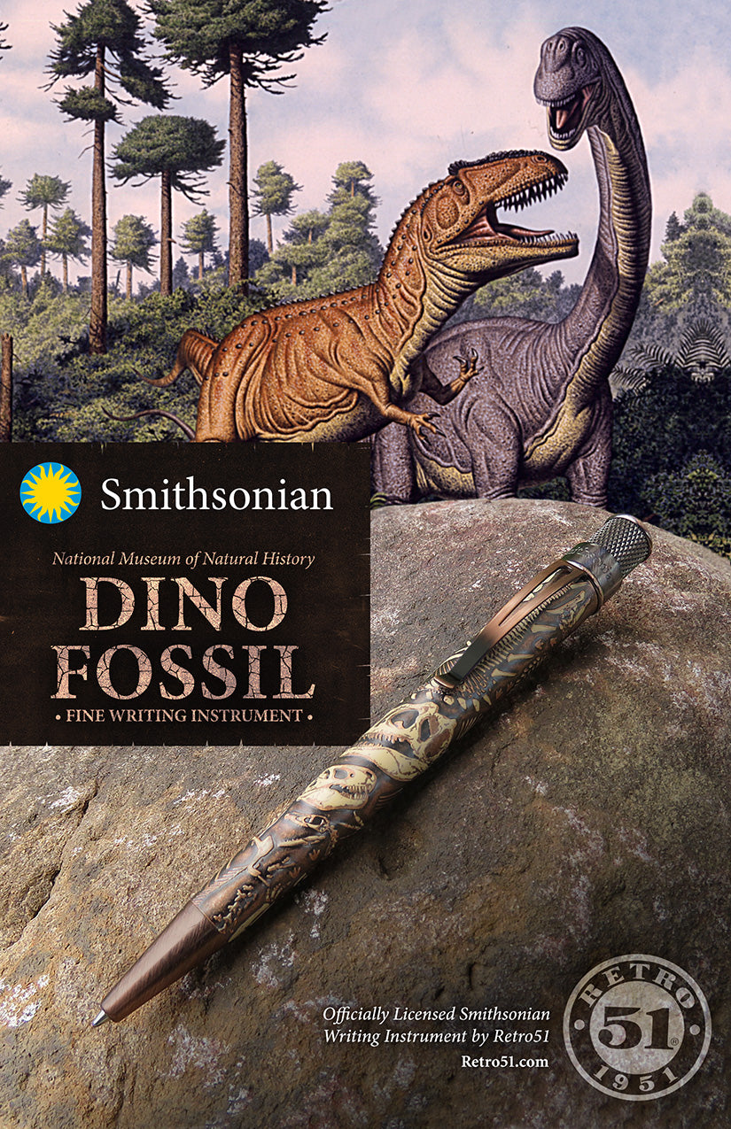 Retro 51 Tornado Smithsonian Collection Rollerball Pen - Dino Fossil