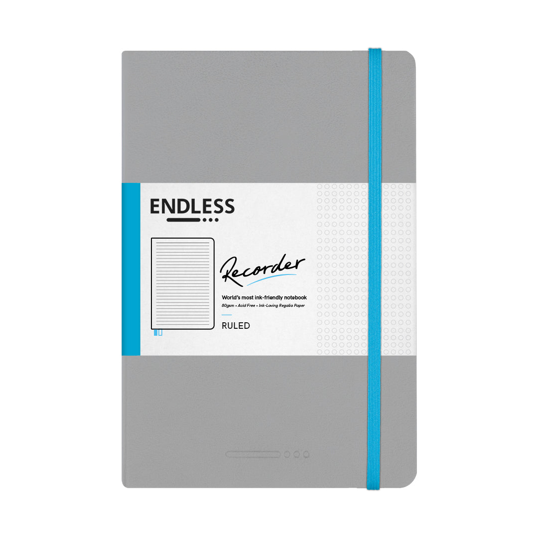 Endless Recorder A5 Notebook - Mountain Snow - Regalia Paper