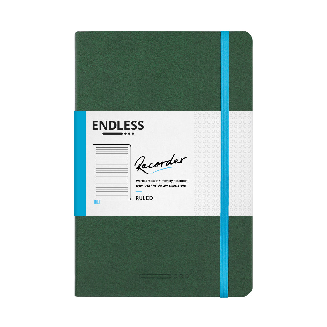 Endless Recorder A5 Notebook - Forest Canopy- Regalia Paper