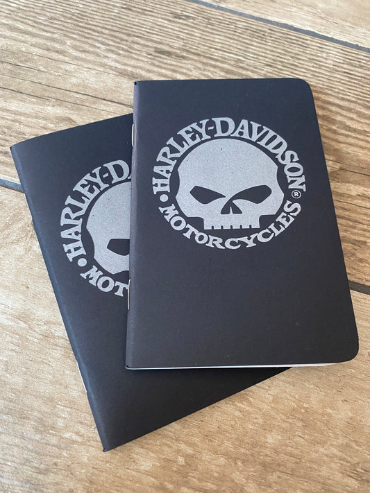 Retro 51 Harley Davidson Street Notes - Black Skull