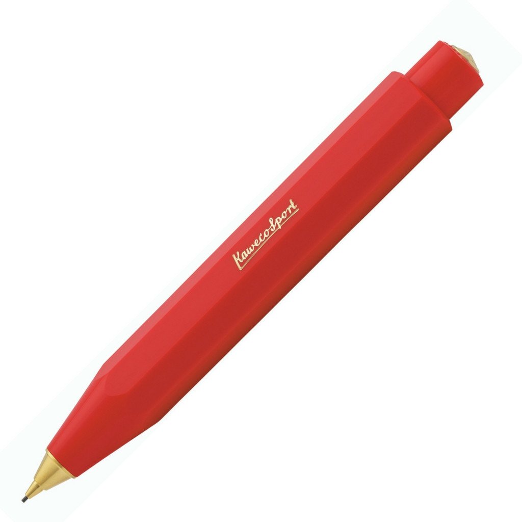Kaweco Classic Sport Push Pencil (0.7mm lead) - Red Mechanical Pencil - we love pens