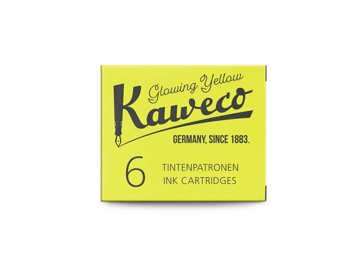 Kaweco Ink Cartridges - Glowing Yellow (Highlighter)