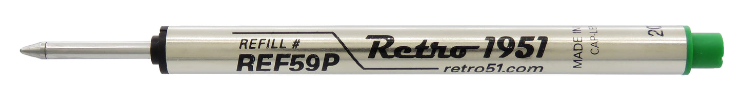 Retro 51 Rollerball Refill Single BLACK, BLUE, RED, GREEN or PURPLE