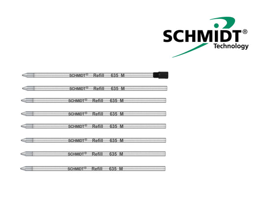 Schmidt 635M - D1 Ballpoint Refill (8 Pack with End Cap)